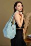 Mute Bag Turquoise / Mint Green 00S Shopper Bag Zippered Lined School Shoulder Bag (32/36) - 2
