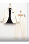 Boy's Linen Suit (3 Pieces Including T-Shirt) - 2