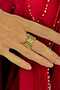 Heartbeat Gold Ring Heart Rhythm Feeling Ring Flexible Measure Handmade Design Ring