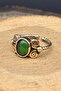 Copper Cat Eye Green Elegant Design Trend Quality Ring Adjustable (Gift, Special Day, Trend) - 4