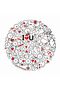 Kemal Collection Hearted Stickman Sticker Figures Patterned Round Woven Base Carpet Kemal59 - 2