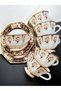 Esterhomedecor Set of Porcelain Coffee Cups for 6 People - 2