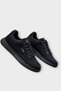 Men's Linen Gabardine Fabric Casual Sneaker Shoes Black - 5