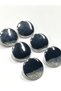 Silver Metalized Button Jacket 2.2 cm Flat Model - 2