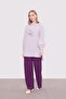 Plenty of plum wide leg chiffon trousers