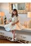Girls' Special Occasion Short Evening Dress - Buttoned, Special Design - Bag Accessorized_M2446 - 3