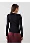 Lcw Vision Black Stand Collar Women's Bodysuit - 4