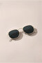 Hexagonal Sunglasses Metal Frame - 6