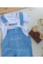 Baby Girl Baby Kids Jean Salopet 2-Piece Jeans Jumpsuit - 2