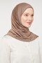 Women's Hijab Practical Hijab Sports Shawl Milk Coffee Color