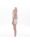 Women's Powder Satin Bridal 6-Piece Dowry Set Dressing Gown & Nightgown & Pajama Shorts Set Q8U6O3K0Kka - 3