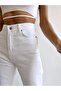 Women's White Palazzo Jean High Waist White Loose Jean - 3