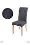 6-Piece Chair Cover Bamboo Lycra Chair Cover, 6 Pieces Anthracite, Pitikare