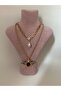 قلادة ماركة نموذج النحلة من حجر الكريستال - 5