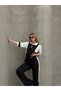 Garnish Half Zipper Oversize Wide Leg Soft Texture Modal Fabric Tracksuit Set