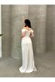 Off-Shoulder Draped Evening Dress - 5