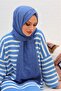 Bamboo Kraş Shawl Denim Blue - 3
