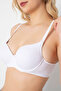 الملابس الداخلية نموذج مسطح دعم Underwire حمالة صدر بيضاء - 2