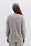Faded Effect Slogan Sweatshirt - 6