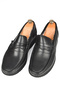 Men's Black Fur Lined Orthopedic Sole Genuine Leather Shoes Loafer 2501008