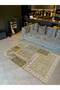 Quartz Collection Green Themed Ethnic Vintage Patterned Woven Base Traditional Decorative Carpet 02 - 2
