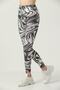 Women's Leggings High Waist Recovery Black Digital Printed Comfortable Stylish Model