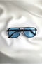 Unisex Sunglasses with Blue Glass Uv400 Protection - 2