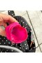 Silicone Pacifier Storage Box Bottle Shaped with Hook Fuchsia Pink - 4