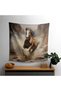 Wild Horse Canyon Oil Painting Printed Wall Cover - 100% Cotton Back, Vibrant Colors, Bedroom,