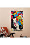 غطاء حائط من Tarla Pop Art مصنوع من القطن بنسبة 100% من الخلف / بوليستر أمامي / قماش رانفورس - 4