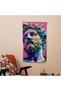Pop Art Fusion Wall Drape - 100% Cotton Back, Polyester Front - Vibrant Colors - Modern Home Decor - 2