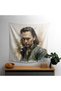 Watercolor Portrait Wall Covering 100% Cotton Backed Ranforce Fabric Certified