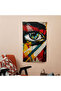 Popart Style Wall Drape - Vibrant 100% Cotton Fabric Art for Bedroom, Living Room, Dorm - 3