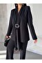 Double Blazer Suit with Shawl Detail - 4