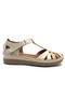 Margit Genuine Leather Comfort Orthopedic Women's Sandals Beige - 5