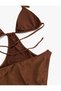 Halter Neck Drawstring Mayokini - 7