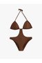 Halter Neck Drawstring Mayokini - 4