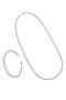 JTAW24KBK1385 RIM MEN'S COMBIN STEEL NECKLACE BRACELET STAINLESS 316L HAIRBRAID PATTERN DESIGN GUARANTEE
