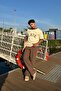 Elastic Waist Comfortable Linen Trousers Brown - 4
