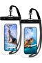 Universal Waterproof Phone case [2 Pack] IPX8 Pouch A601 - Crystal Clear