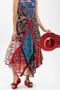 Sleeveless Voile Peçvörk Long Summer Authentic Dress Cobalt Blue Sks - 3