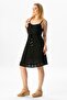 Strappy Sile Cloth Eda Short Summer Dress Black Syh - 5