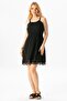 Strappy Sile Cloth Braided Mini Summer Dress Black Syh