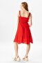 Sleeveless Voile Emel Short Summer Dress Red Red - 2