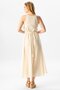Strappy Sile Cloth Sima Long Summer Dress Cream Red - 2