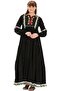 Long Sleeve Sheil Cloth Chastity Long Hijab Dress Black Syh - 5