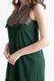 Sleeveless Şile Fabric Ilgaz Midi Length Summer Dress Green Ysl - 3