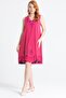 Sleeveless Voile Jülide Midi Length Summer Dress Pink Pmb