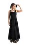 Strappy Voile Emel Long Summer Dress Black Syh - 7