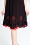 Sleeveless Voile Jülide Midi Length Summer Dress Black Syh - 4